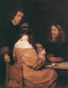 Card-Players awr TERBORCH, Gerard